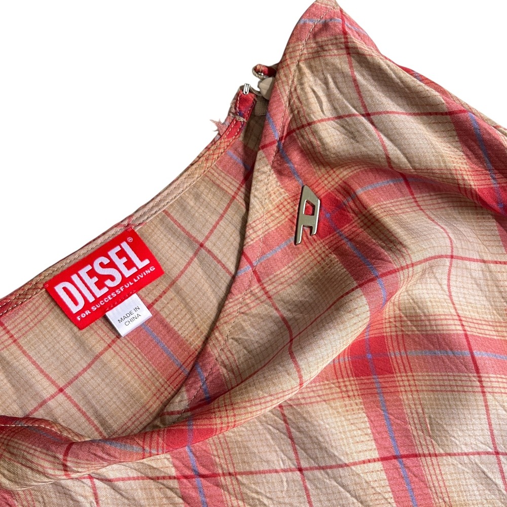 Diesel Asymmetric Long Skirt in Cinnamon - Picture 4 of 7